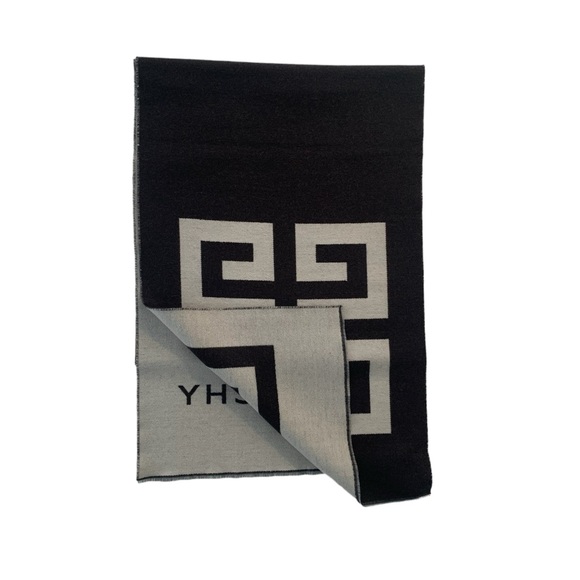 🔥🔥🔥 GIVENCHY Reversible jacquard-knit wool and silk-blend scarf🔥🔥🔥 - Picture 4 of 8